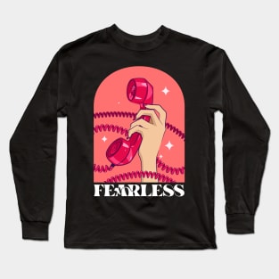 Fearless Feminine Energy retro Long Sleeve T-Shirt